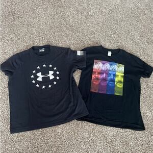 Bundle of 2 Crewneck Short Sleeve T-Shirts, Men's size XL